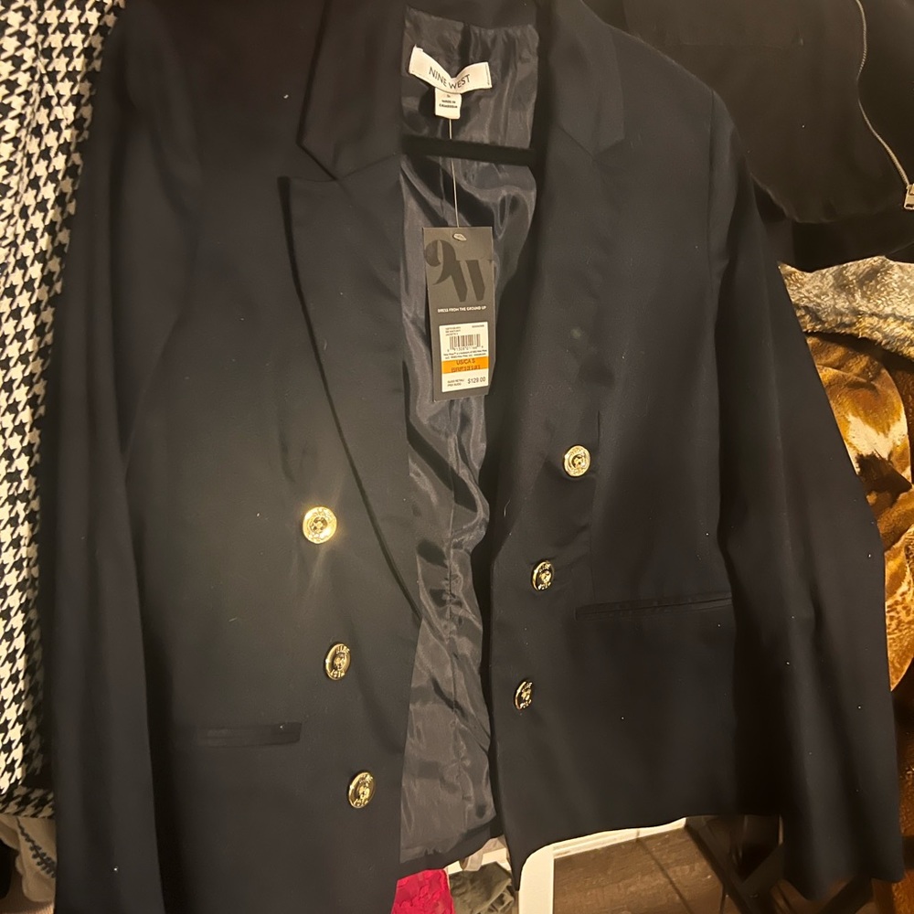 Nine West Double Breasted Blazer